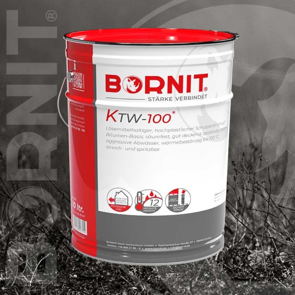 KTW-100 von Bornit 10L Schutzanstrich gegen aggressive Medien auf Mauerwerk, Beton, Stahl
