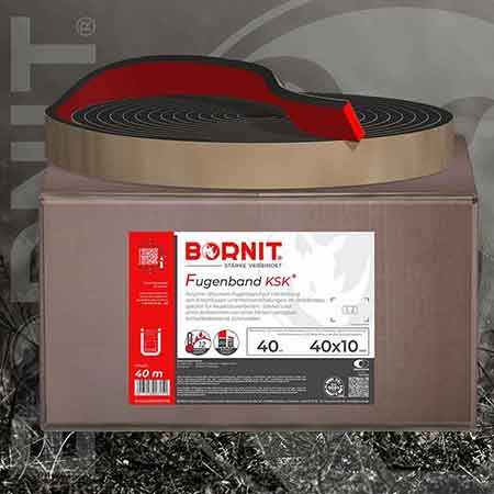 Bornit selbstklebendes Bitumenfugenband KSK mehr Inhalt für schnelle und einfache Verarbeitung