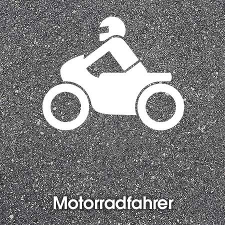 Motorradfahrer weiß Bornit Thermoplastik