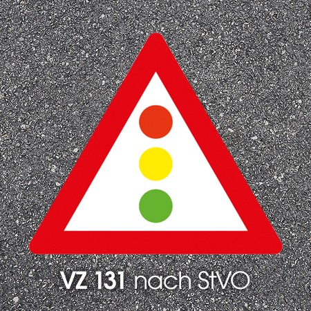 VZ 131 Vorsicht Lichtzeichenanlage Straßenmarkierung Bornit Thermoplastik