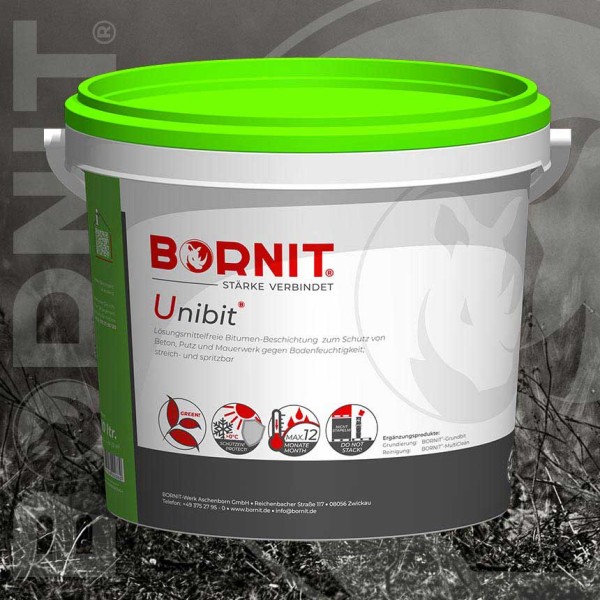 Unibit von Bornit lösemittelfreie Bitumenemulsion zur Abdichtung von Bauwerken