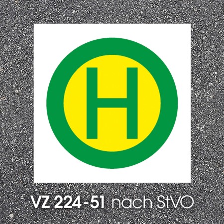 VZ 224-51 Bus-Haltestelle Straßenmarkierung Bornit Thermoplastik