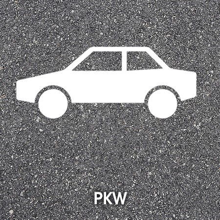 PKW Parkplatzmarkierung Bornit Thermoplastik