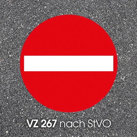 VZ 267 Verbot der Einfaht Straßenmarkierung Bornit Thermoplastik